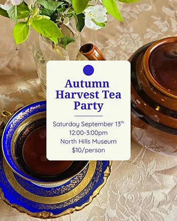 Poster for Autumn Harvest Tea Party