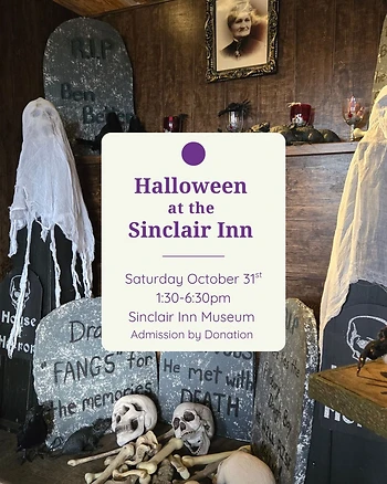 Poster for Halloween at the Sinclair Inn Museum