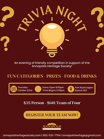 Poster for AHS Trivia Night