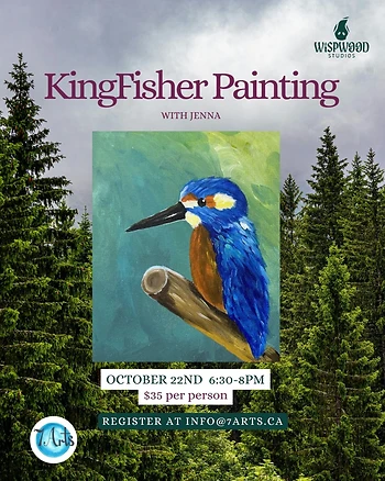 Poster for Kingfisher Paint Night