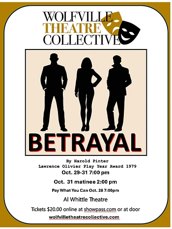 Poster for Betrayal by Harold Pinter