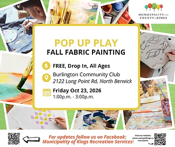 Poster for Pop Up Fall Fabric Painting