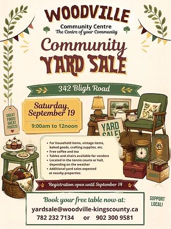 Poster for Woodville Community Yard Sale