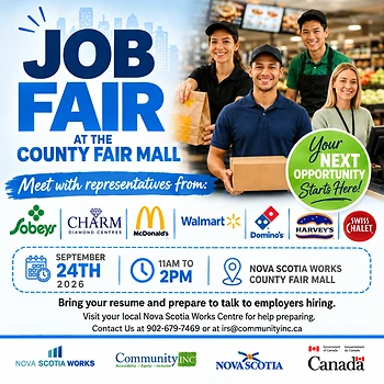 Poster for New Minas Job Fair