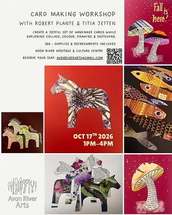 Poster for Small Works, Big Joy - A Card-Making Workshop