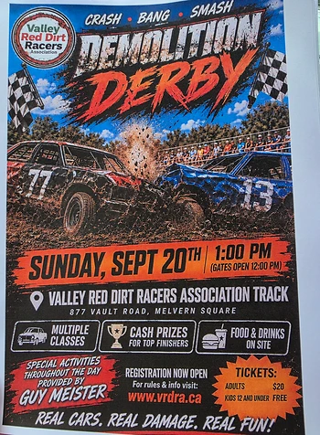 Poster for demolition derby