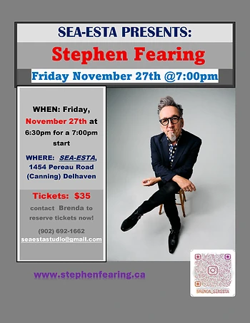 Poster for Stephen Fearing