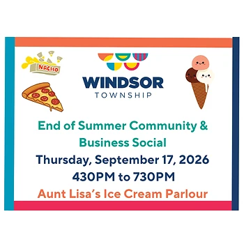 Poster for End of Summer Community & Business Social