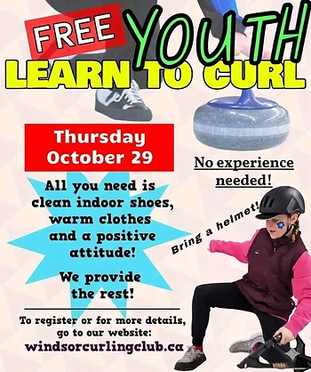 Poster for Youth - Learn to Curl