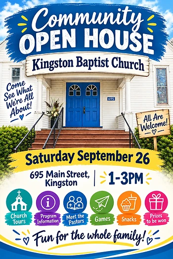 Poster for Community Open House