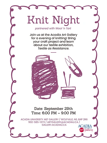 Poster for Knit Night