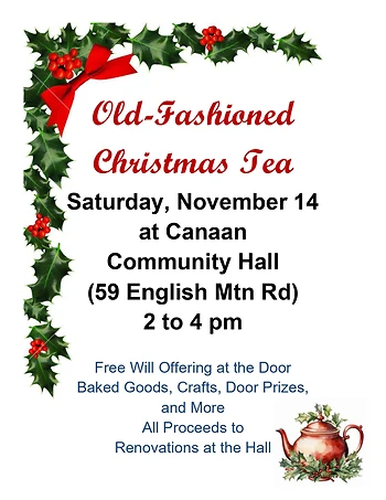Poster for Old-Fashioned Christmas Tea