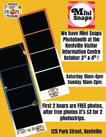 Poster for Mini Snaps Photobooth - Pumpkin People Festival