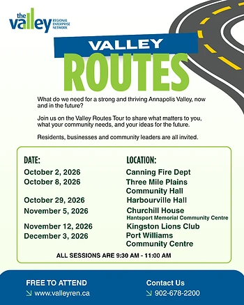 Poster for Valley Routes: Community Conversations Tour