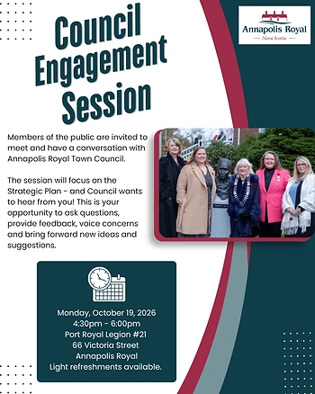 Poster for Annapolis Royal Council Engagement Session