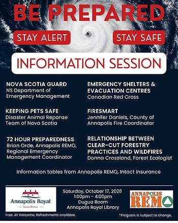 Poster for Emergency Preparedness - Information Session