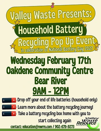 Poster for Household Battery Recycling Pop Up