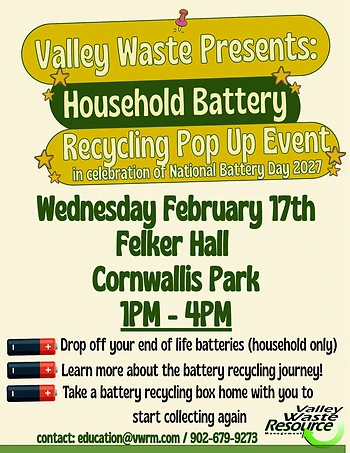Poster for Household Battery Recycling Pop Up