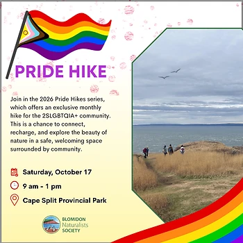 Poster for Pride Hike to Cape Split
