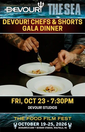 Poster for Devour! Chefs & Shorts Gala Dinner