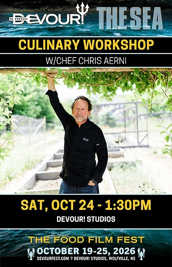 Poster for Culinary Workshop with Chef Chris Aerni