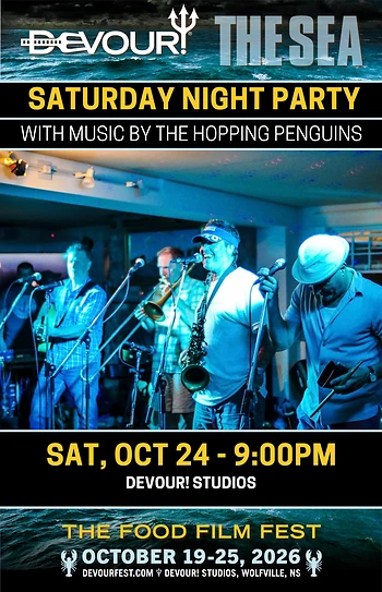 Poster for Devour! Concert & Party with The Hopping Penguins