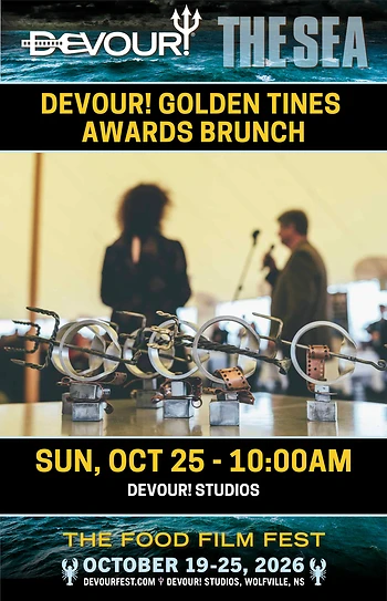 Poster for The Devour! Golden Tines Award Brunch