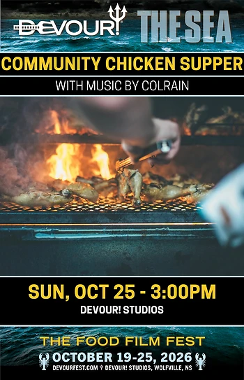 Poster for Devour! Community Chicken Supper