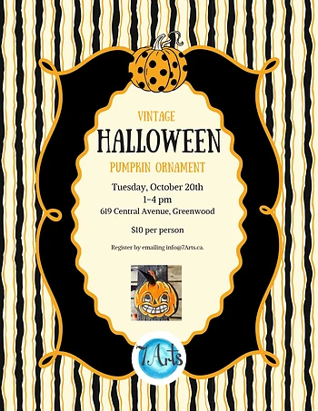 Poster for Vintage Halloween Pumpkin Ornament