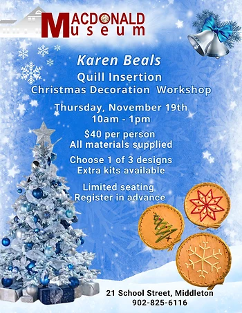 Poster for Quill Insertion Christmas Decoration
