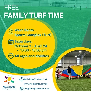 Poster for FREE Family Turf Time