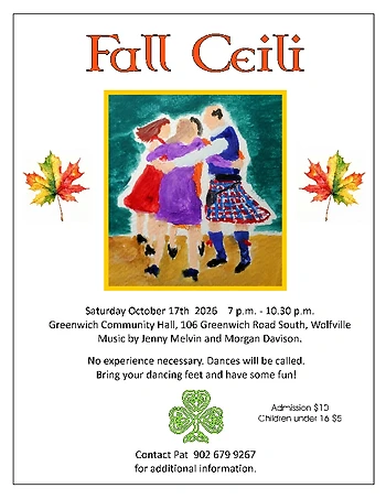 Poster for Fall Ceili