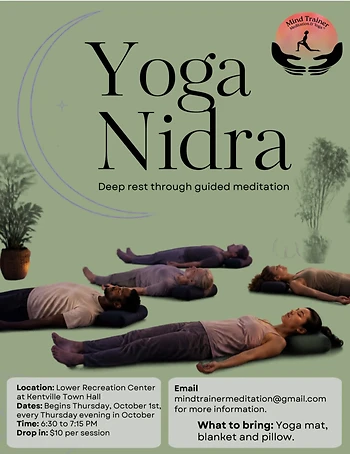 Poster for Drop-In Yoga Nidra Guided Meditation