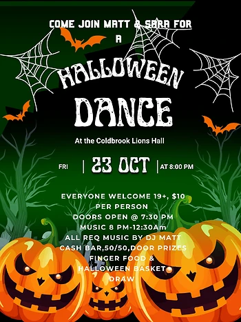 Poster for Halloween Dance