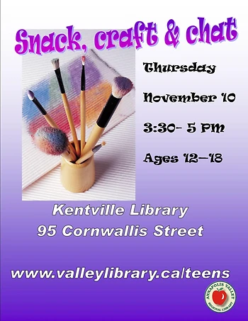Poster for Snack, Craft, and Chat