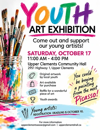 Poster for Fall Youth Art Exhibition