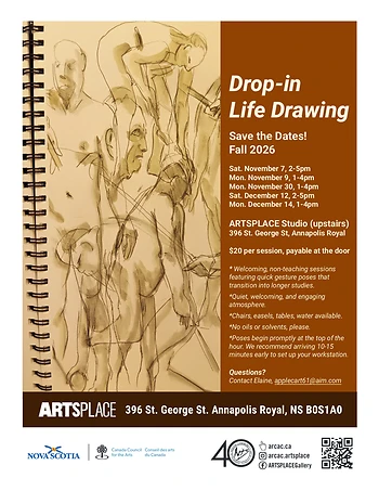 Poster for Drop-in Life Drawing