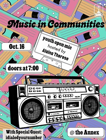 Poster for Youth Open Mic