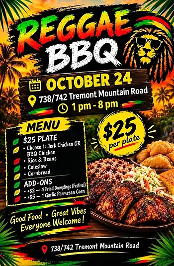 Poster for Reggae Chicken BBQ