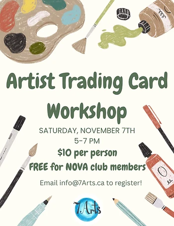 Poster for Artist Trading Card Workshop