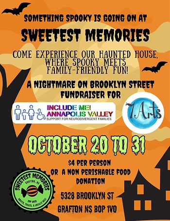 Poster for Haunted House: Spooky Fun for a Sweet Purpose at Sweetest Memories