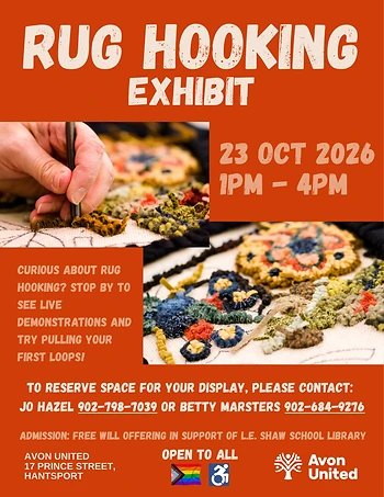 Poster for Rug Hooking Exhibit