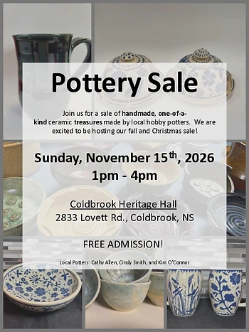 Poster for Pottery Sale