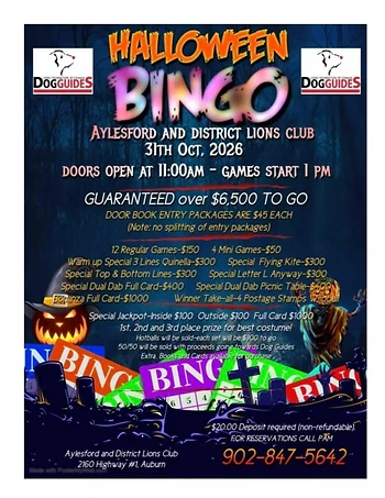 Poster for Halloween Bingo