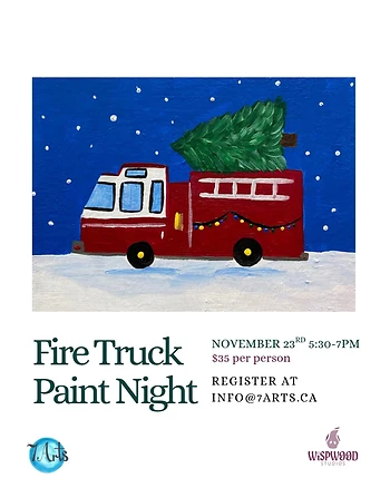 Poster for Fire Truck Paint Night