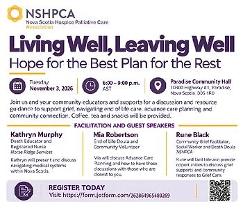 Poster for Living Well, Leaving Well- Hope for the best Plan for the Rest