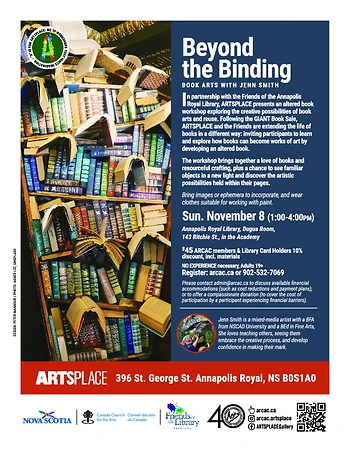 Poster for Beyond the Book | Altered Book Workshop