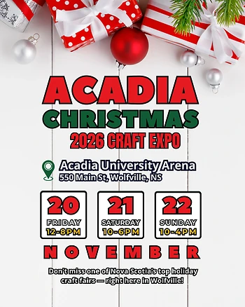 Poster for Acadia Christmas Craft Expo