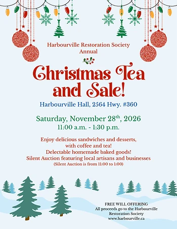 Poster for Christmas Tea & Sale