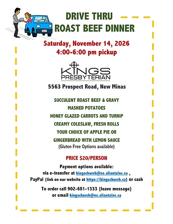 Poster for Drive Thru Roast Beef Dinner